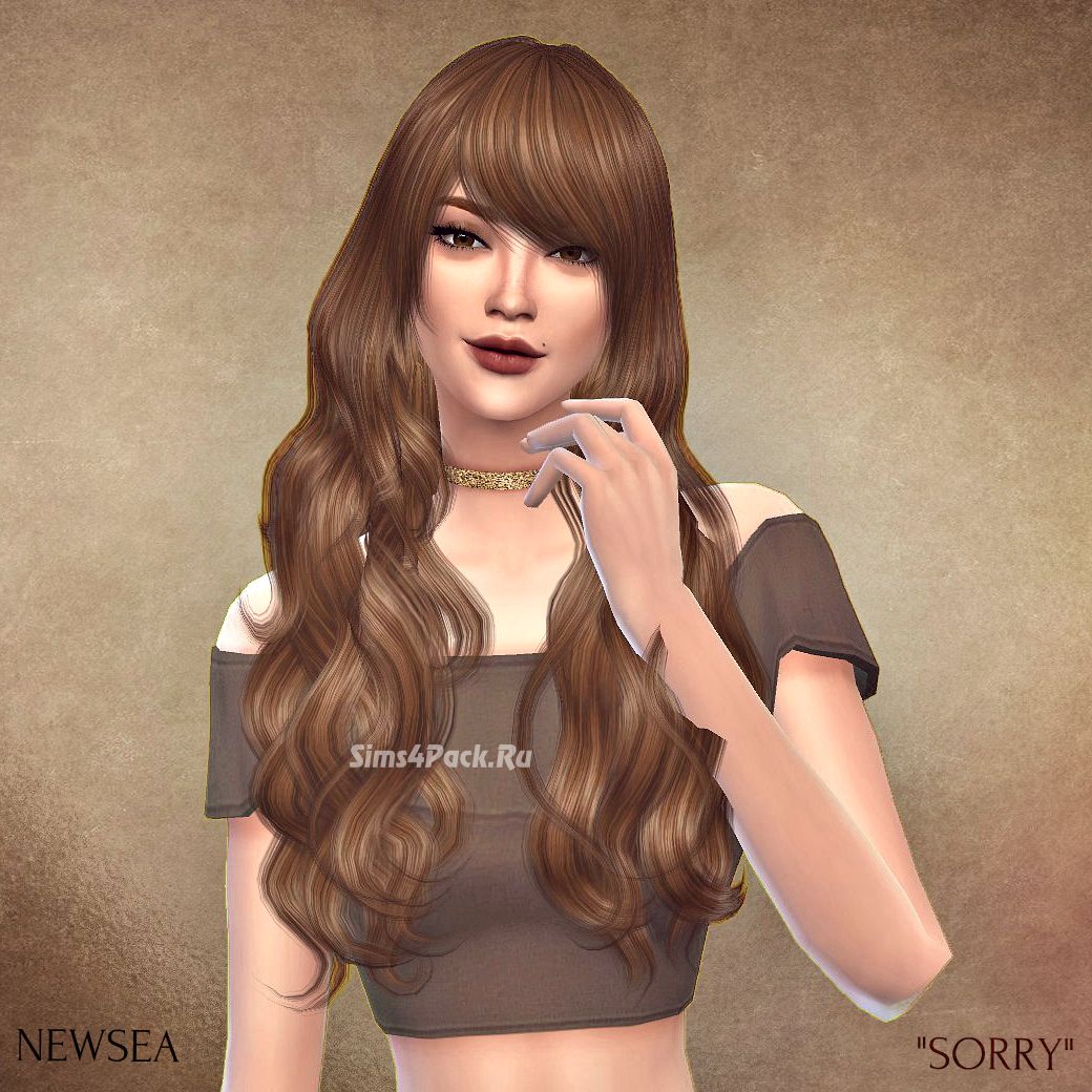 Прическа  Sorry  для Симс 4
