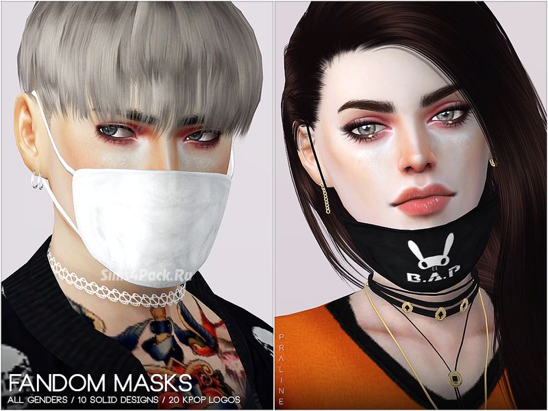 Маска  Fandom Masks  для Симс 4