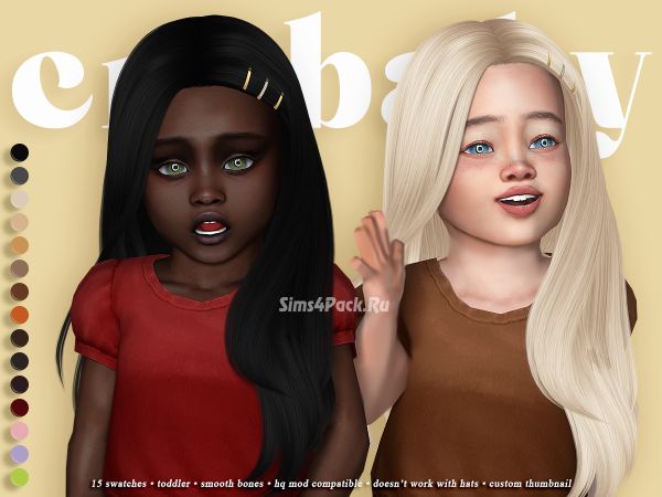 Прическа для малышек  orion hair (anto)  для Симс 4